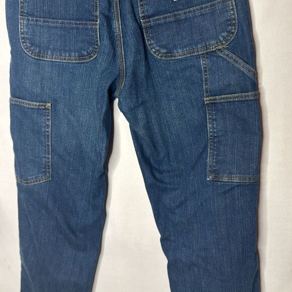 Carhartt Men's Relaxed Fit Utility Medium Dark Blue Jeans. Size 30X30. - Picture 10 of 16